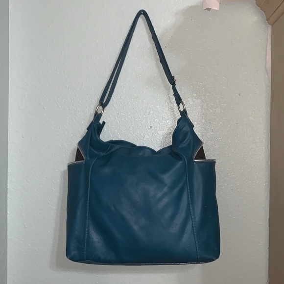 Large leather Garrett Hill made in Italy tote bag - Picture 2 of 10